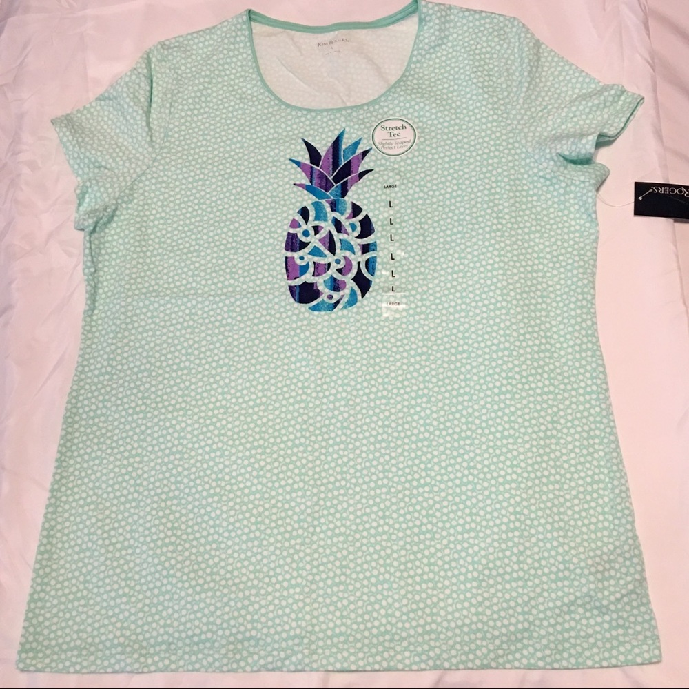 Kim Rogers from Belk’s in Size Large Turquoise
